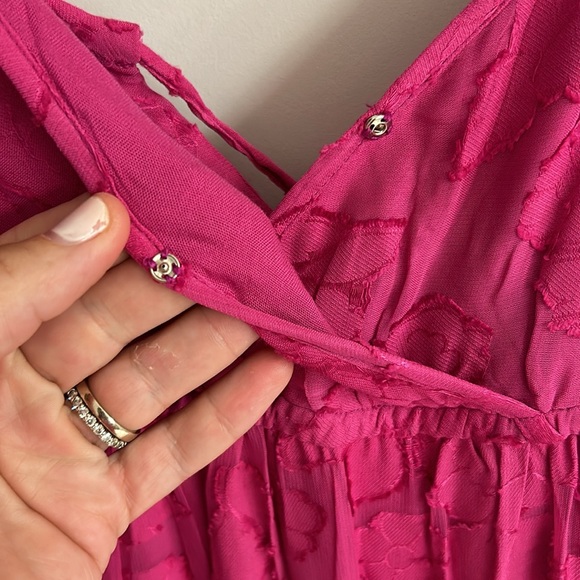 Hot pink maxi dress new with tags size small - Picture 2 of 5